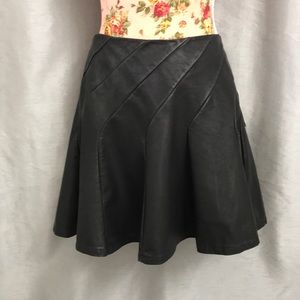 FREE PEOPLE Vegan Leather Skirt